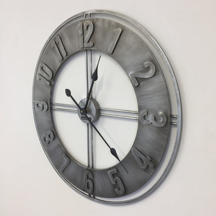 BeoXL - Wandklok Silver Saloon Vintage Design