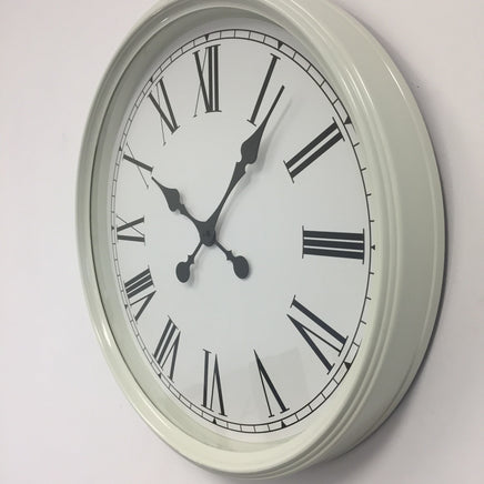 BeoXL - Wandklok Orleans retro wit design