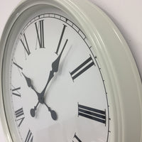 BeoXL - Wandklok Orleans retro wit design