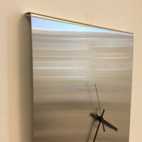 BeoXL - Wandklok TIMES SQUARE NEW YORK SILVER Modern Dutch Design