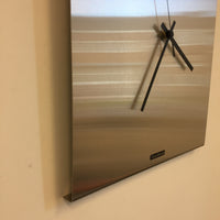 BeoXL - Wandklok TIMES SQUARE NEW YORK SILVER Modern Dutch Design