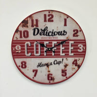 BeoXL - Wandklok retro Coffee Red