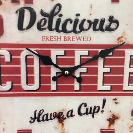 BeoXL - Wandklok retro Coffee Red