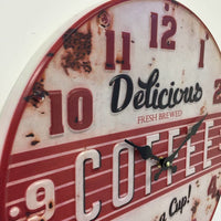 BeoXL - Wandklok retro Coffee Red