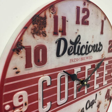 BeoXL - Wandklok retro Coffee Red