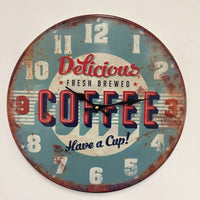 BeoXL - Wandklok retro Coffee Blue