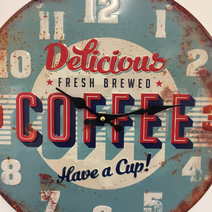 BeoXL - Wandklok retro Coffee Blue