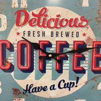 BeoXL - Wandklok retro Coffee Blue