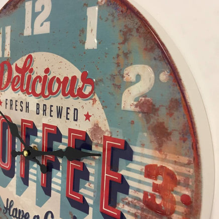 BeoXL - Wandklok retro Coffee Blue