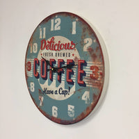 BeoXL - Wandklok retro Coffee Blue