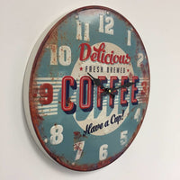 BeoXL - Wandklok retro Coffee Blue