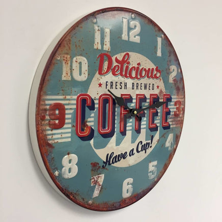 BeoXL - Wandklok retro Coffee Blue
