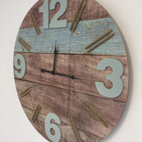 BeoXL - Wandklok WOOD & ROPE