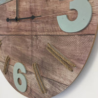 BeoXL - Wandklok WOOD & ROPE