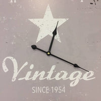 BeoXL - Wandklok Vintage Silver Star