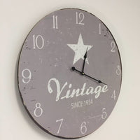 BeoXL - Wandklok Vintage Silver Star