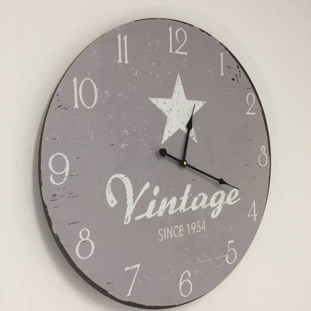 BeoXL - Wandklok Vintage Silver Star