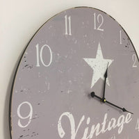 BeoXL - Wandklok Vintage Silver Star
