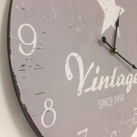 BeoXL - Wandklok Vintage Silver Star