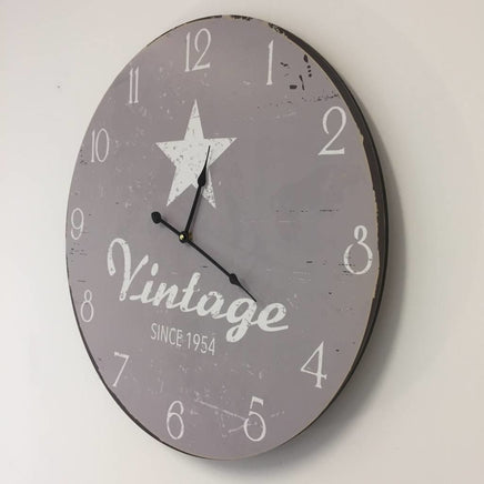 BeoXL - Wandklok Vintage Silver Star