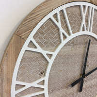 BeoXL - Wandklok ROMAN WOOD modern design