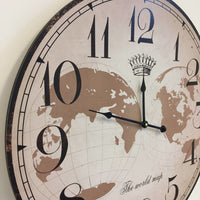 BeoXL - Wandklok The World Map