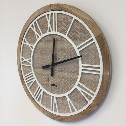 BeoXL - Wandklok ROMAN WOOD modern design
