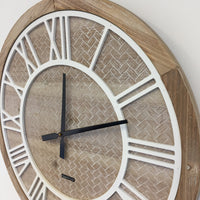 BeoXL - Wandklok ROMAN WOOD modern design