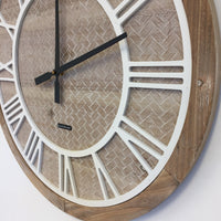 BeoXL - Wandklok ROMAN WOOD modern design