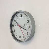 BeoXL - Wandklok Silver Thermo & Hygro Modern Design