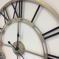BeoXL - Wandklok Black & Gold Industrieel modern design