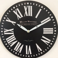 BeoXL - Wandklok William Marchant VINTAGE RETRO NOIR
