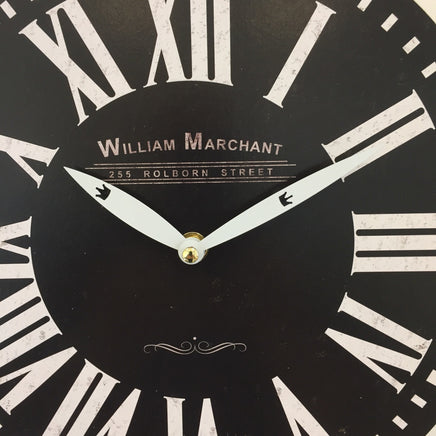 BeoXL - Wandklok William Marchant VINTAGE RETRO NOIR