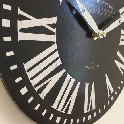BeoXL - Wandklok William Marchant VINTAGE RETRO NOIR