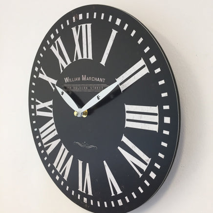 BeoXL - Wandklok William Marchant VINTAGE RETRO NOIR