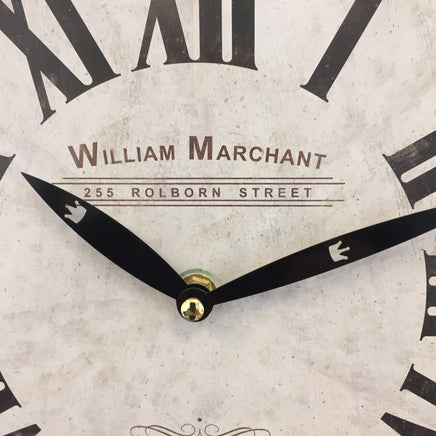 BeoXL - Wandklok William Marchant BLANC VINTAGE