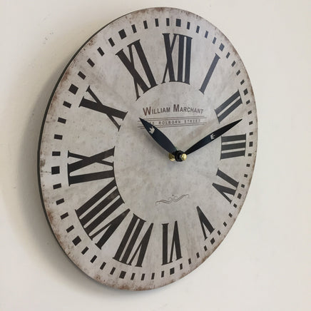 BeoXL - Wandklok William Marchant BLANC VINTAGE