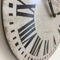 BeoXL - Wandklok William Marchant BLANC VINTAGE