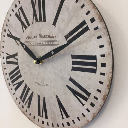 BeoXL - Wandklok William Marchant BLANC VINTAGE
