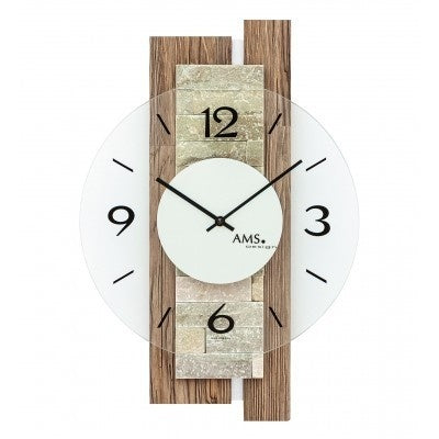 BeoXL - Wandklok Wood & Stone Modern Design