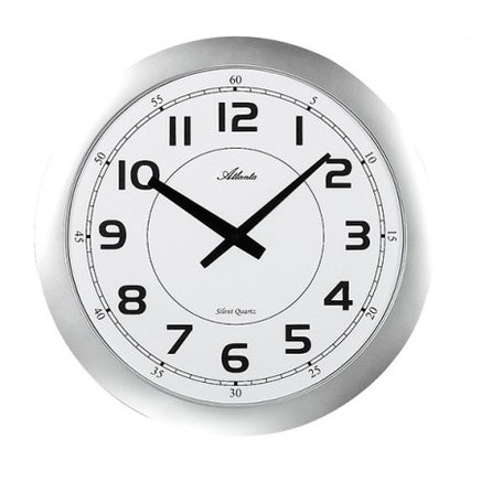 BeoXL - Wandklok Silent Silver Modern Design