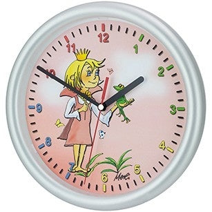 SPORWAY Kinderwandklok, 1 leerklok, modern, stil, geen tikkend SPORWAY Kinderwandklok, 1 leerklok, modern, stil, geen tikkend