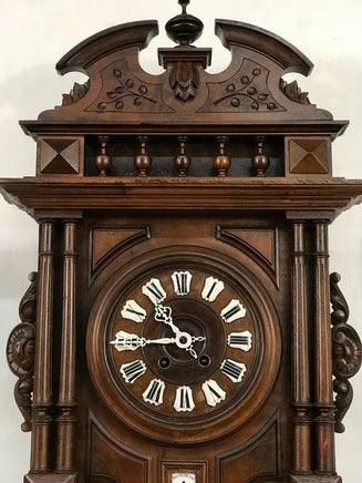 BeoXL - Willem III wandklok met baro- en thermometer - 1900