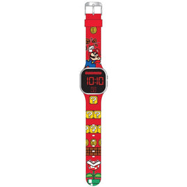 Basic Super Mario Led Horloge Rood