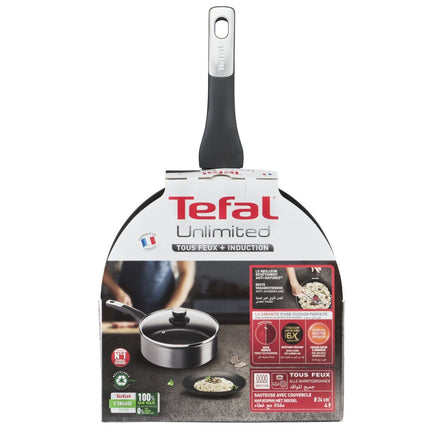 Tefal Kookgerei Tefal Unlimited Hapjespan + Deksel 24 Cm