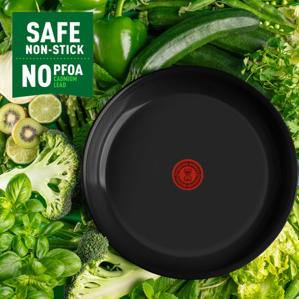 Tefal Kookgerei Tefal Renew Black Koekenpan 20 Cm Zwart