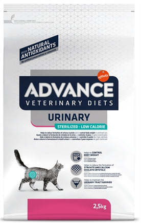 Advance Veterinary Diet Cat Urinary Sterilized Minder Calorieën