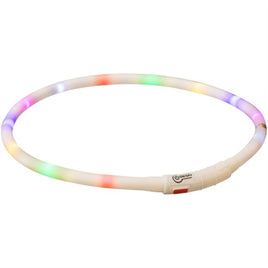 Trixie Halsband Usb Siliconen Lichtgevend Oplaadbaar Meerkleurig