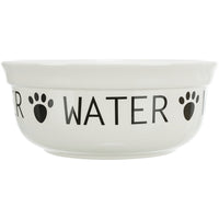 Trixie Drinkbak Hond Water Keramiek Wit / Zwart