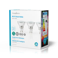 Nedis Wifilw31Crgu10 Wi-Fi Smart Led-Lamp Warm Wit Gu10 3-Pack